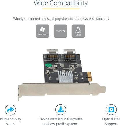 Image du produit StarTech .com Contrôleur SATA PCIe 8 ports