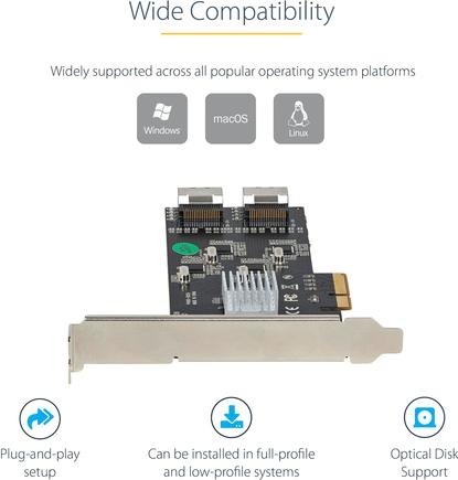 Produktbild StarTech .com SATA PCIe Controller 8 Port