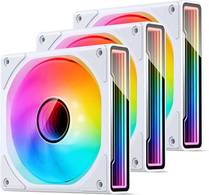 Produktbild Jonsbo ZK-120W 3in1 Lüfter- A-RGB, weiss (120 mm, 3 x)