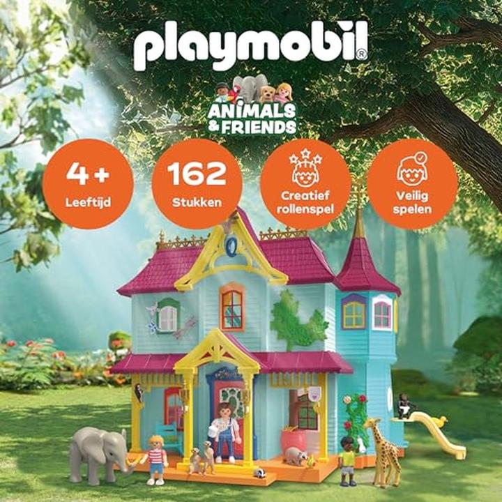 Image du produit Playmobil Villa d'animaux multicolores (71852)