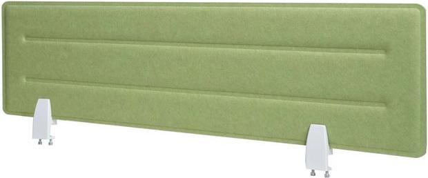 Actual product image Mendler Table partition HWC-G76, pin board, sound insulation fabric/textile with embossing, 100x30cm green (100 x 30 cm)