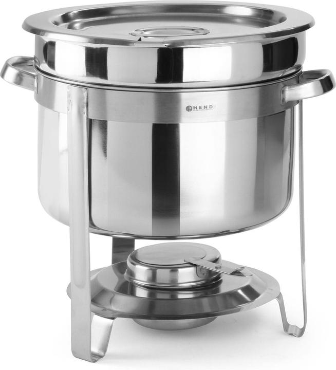 Hendi Suppen Chafing dish 370x345 mm Chromstahl 8 L