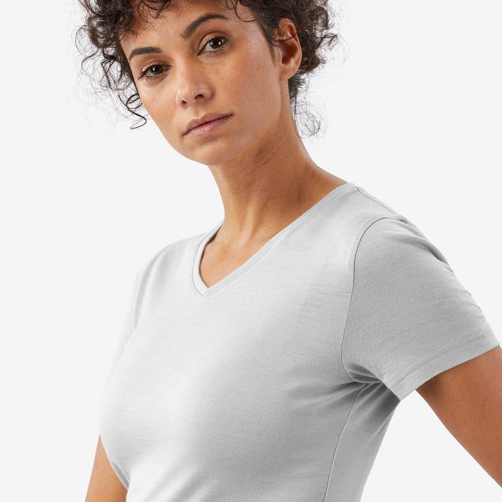 Actual product image Forclaz T-Shirt Damen Merinowolle - Travel500 grau (M)