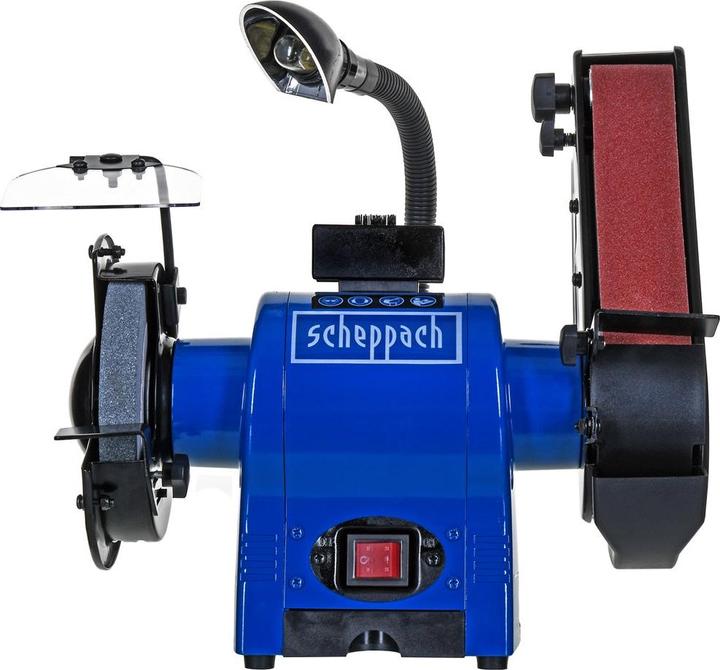 Actual product image Scheppach BGS700 Combination Grinder 230V 50Hz 250W (Belt sanders, 370 W)