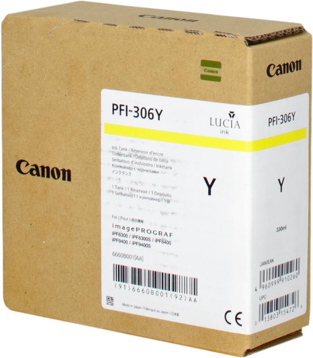 Produktbild Canon Tinte Large Format yellow Orig.Nr. PFI-306Y (Y)