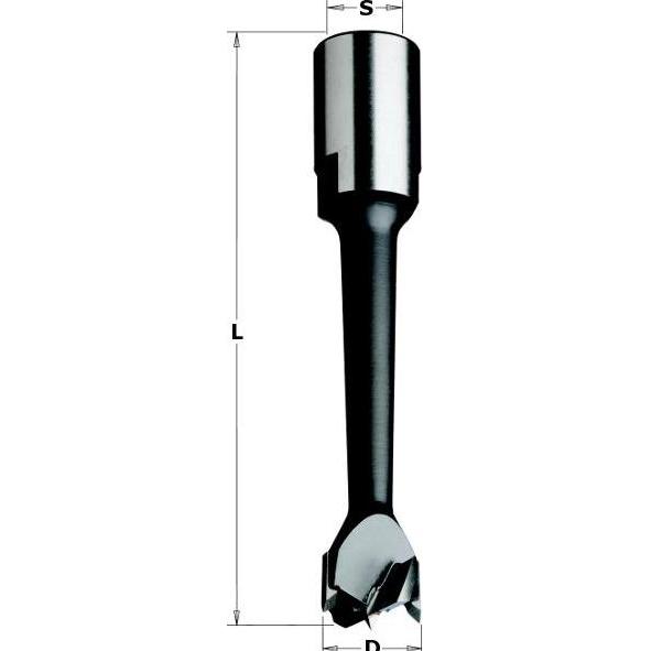 CMT, Punte per fresa, 164.180.11 Schlosskastenfräser 18mm, Schaft 12 x 1mm