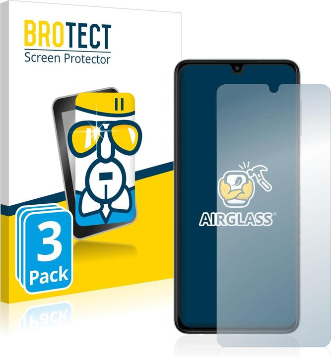 Actual product image BROTECT AirGlass Glass (3 pcs., Samsung Galaxy A22)