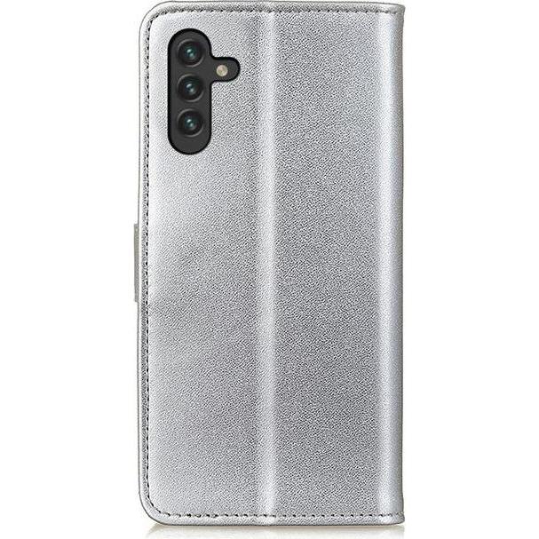 Thumbnail - MU Classic Classic II Leder Bookcover Series (Samsung Galaxy A13 5G), Smartphone Hülle, Silber