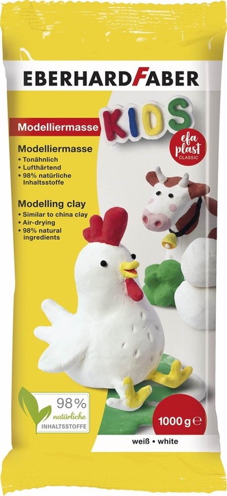 Productafbeelding EberhardFaber Boetseerklei EFA PLAST Classic Kids 3 kg, wit