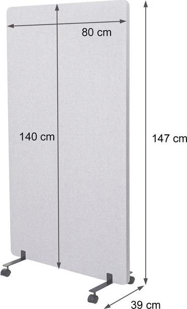 Image du produit Mendler Cloison acoustique (147 x 80 x 39 cm)