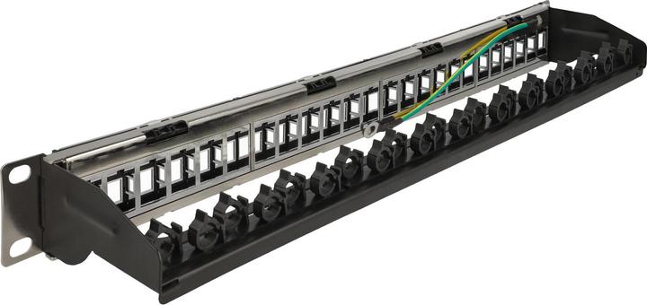 Actual product image Delock 19″ Keystone patch panel