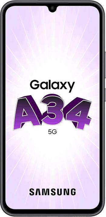 Image du produit Samsung Galaxy A34 Édition Entreprise (128 Go, Awesome Graphite, 6.60", Double SIM, 48 Mpx, 5G)