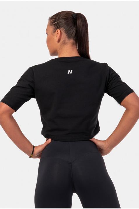 Produktbild Nebbia Minimalist Logo Crop Top 600 Black (M)
