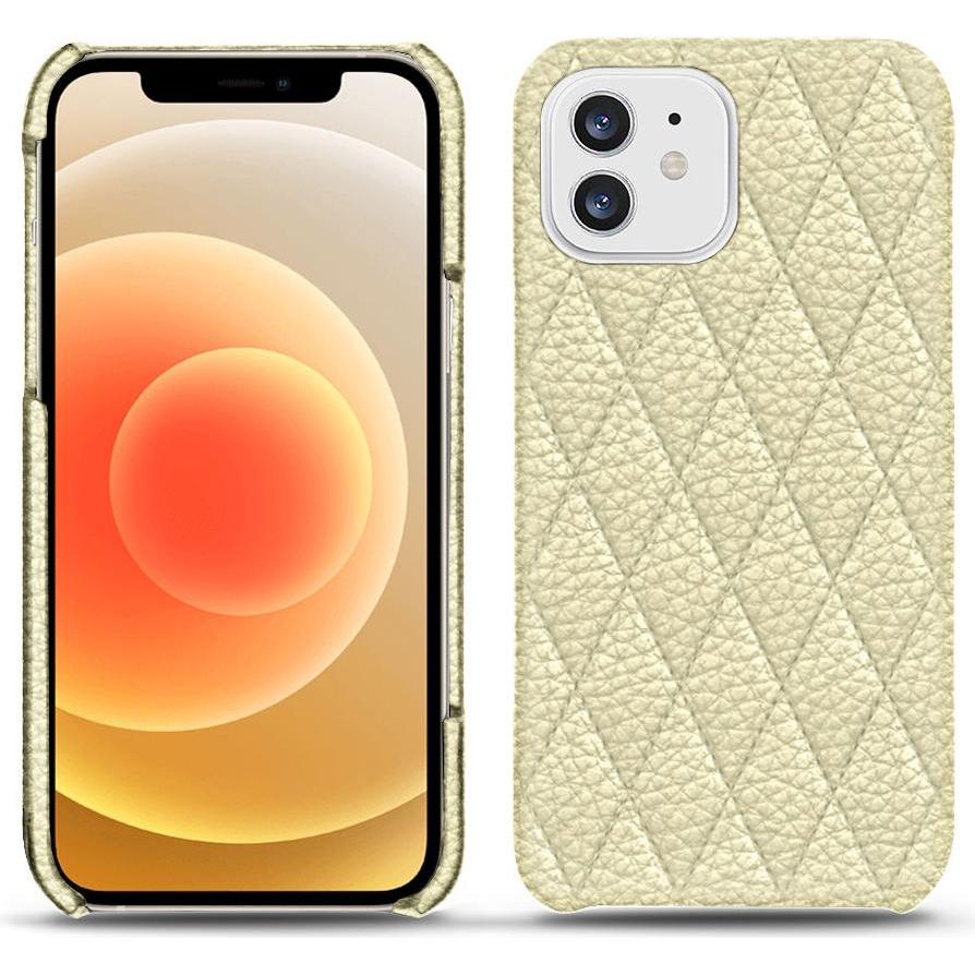Noreve Lederschutzhülle (Apple iPhone 12), Smartphone Hülle, Weiss