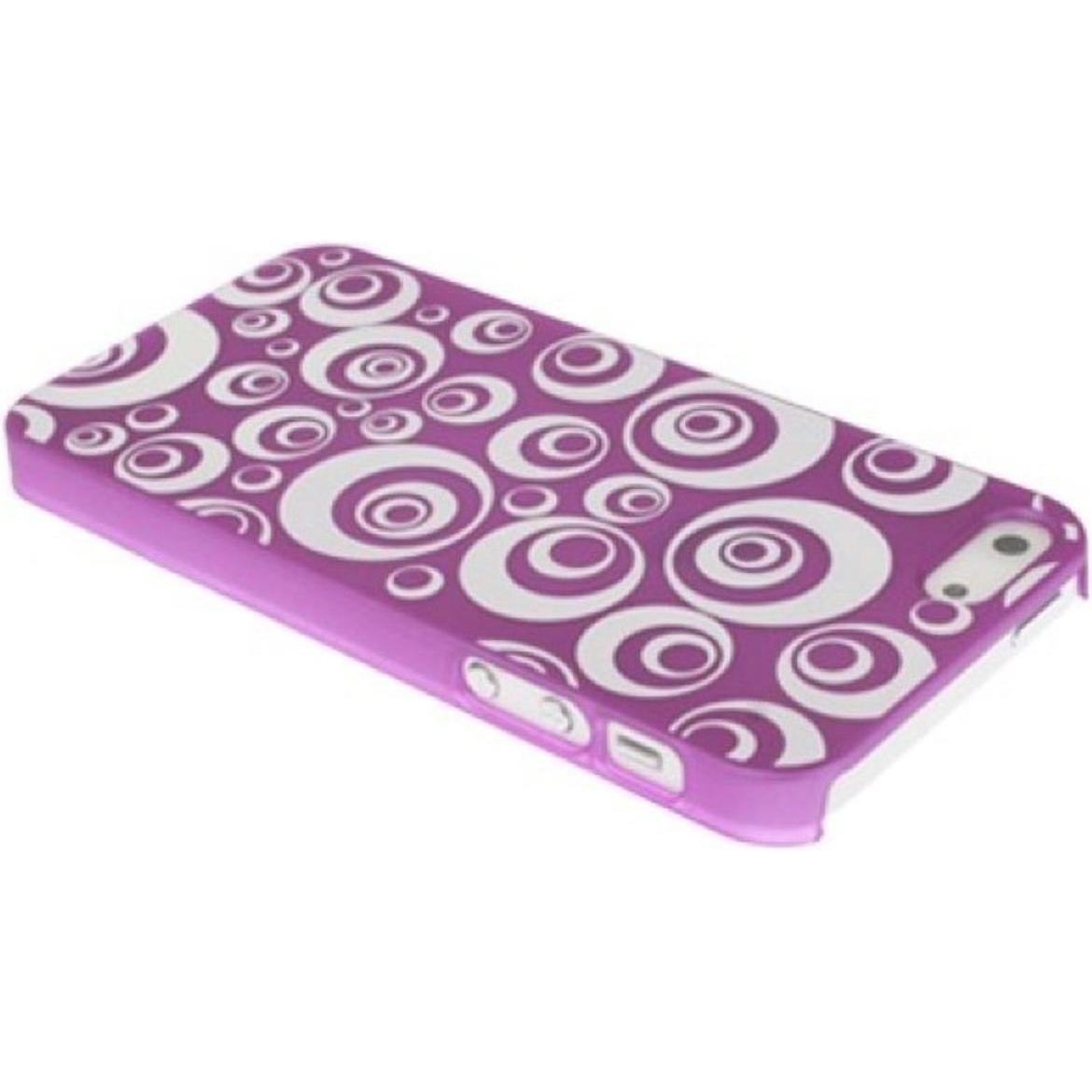 Thumbnail - König Design Handy Hülle Schutz Case Cover Schale Bumper für Apple iPhone SE Lila / Weiss Neu (Apple iPhone SE), Smartph...