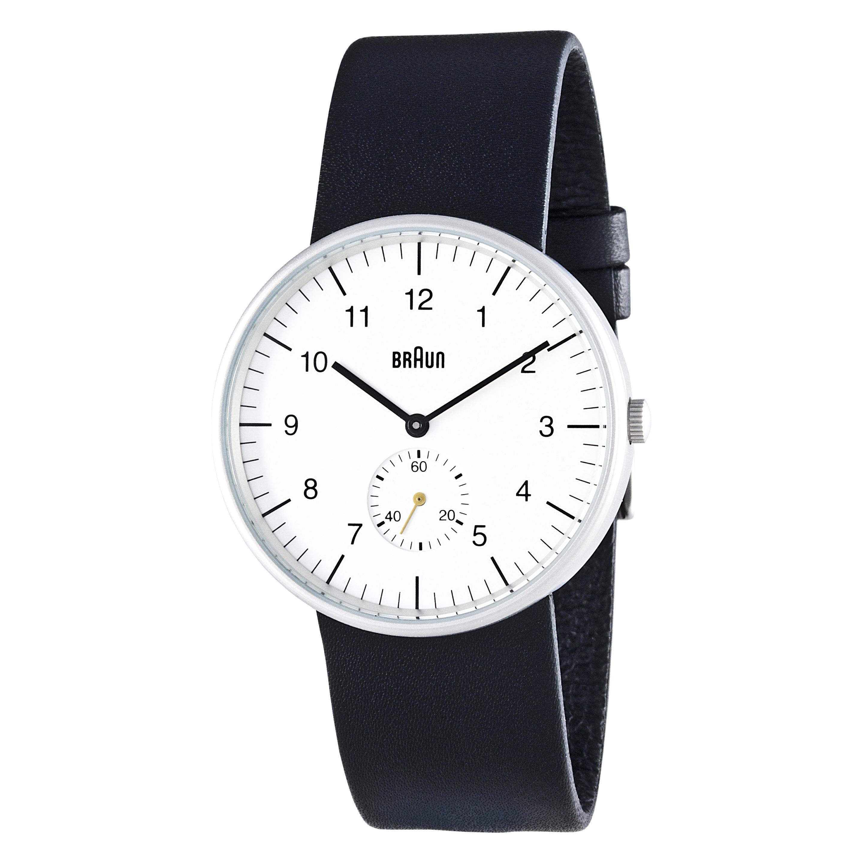 Braun Orologio analogico al Quarzo Uoo con Cinturino in Pelle