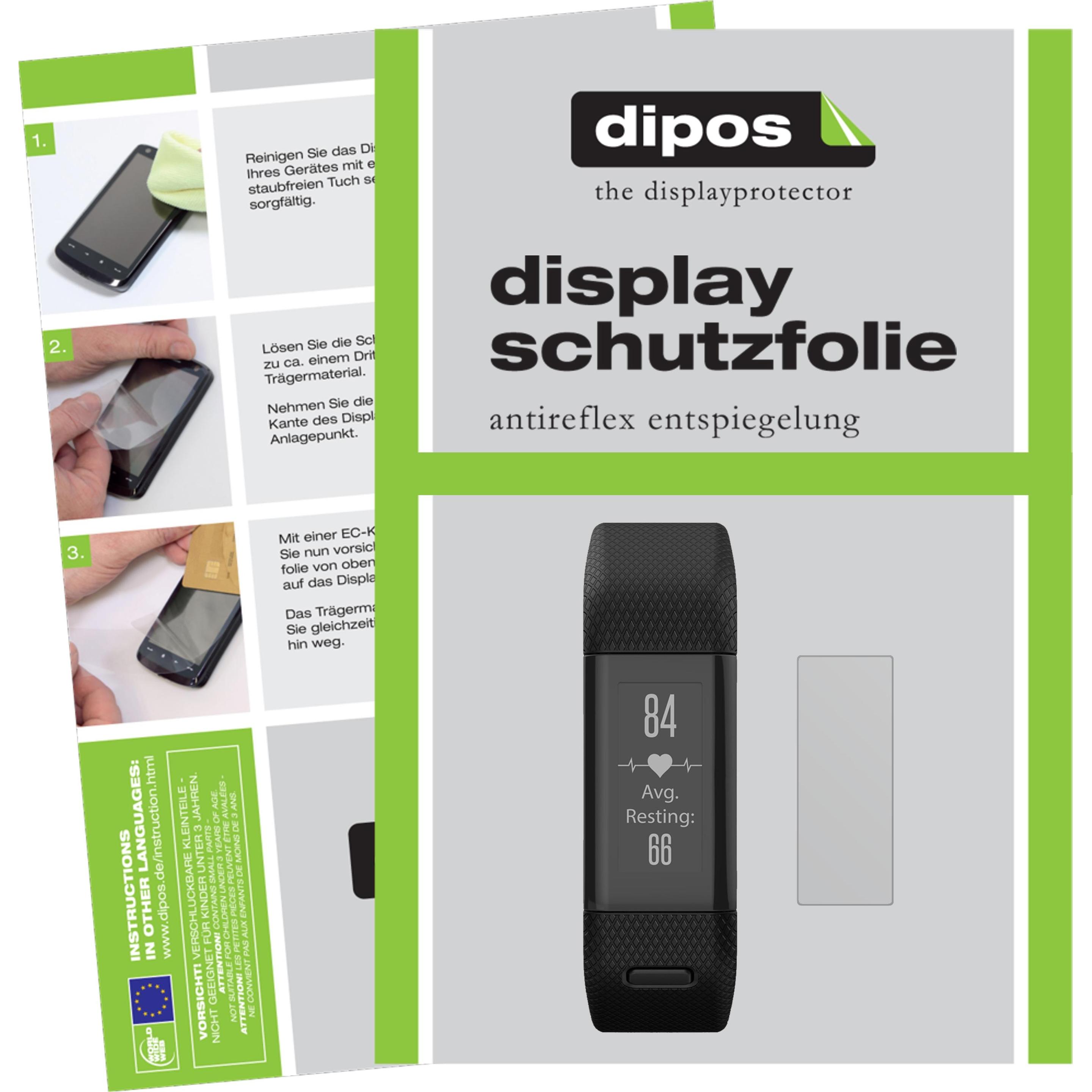 Dipos Displayschutzfolie Antireflex, Smartwatch Schutzfolie, Transparent