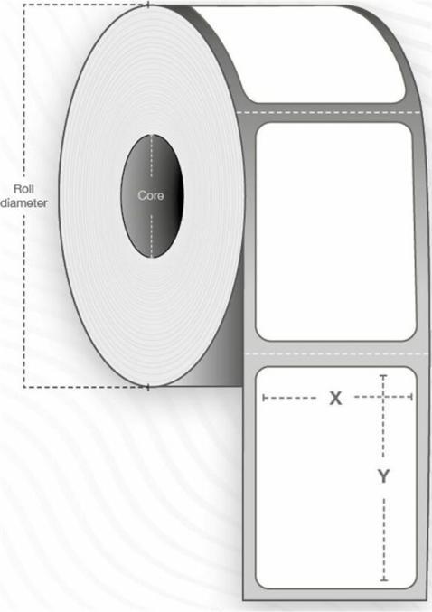 Actual product image Capture Label Roll, 57x32mm, 12pcs/Box (5.70 cm)