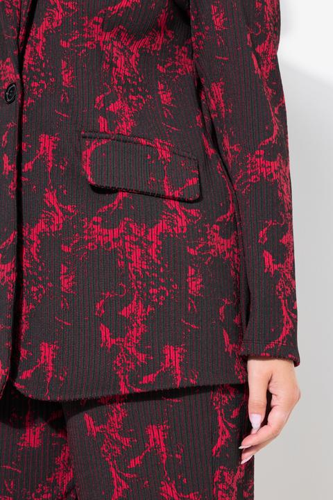 Actual product image Miamoda Jerseyblazer, Rippstruktur, Alloverdruck (52)