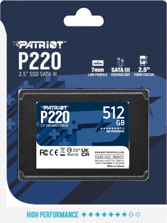 Image du produit Patriot P220 (512 Go, 2.5")