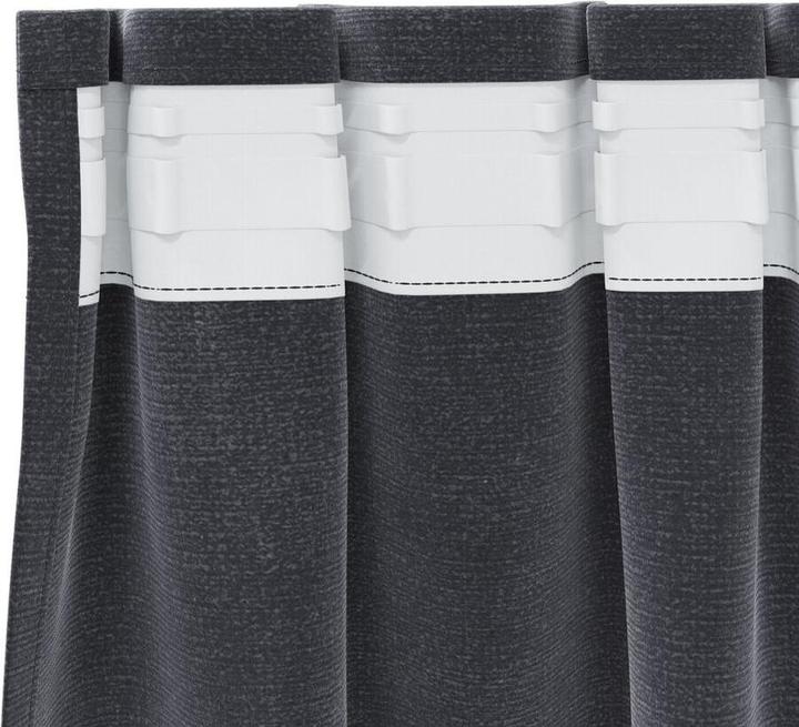 Actual product image vidaXL Blackout curtains with top tapes (140 x 260 cm)