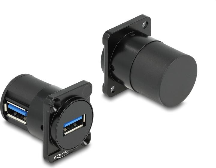 Produktbild Delock D-Typ Modul USB 5 Gbps Typ-A Buchse zu Buchse 90° gewinkelt