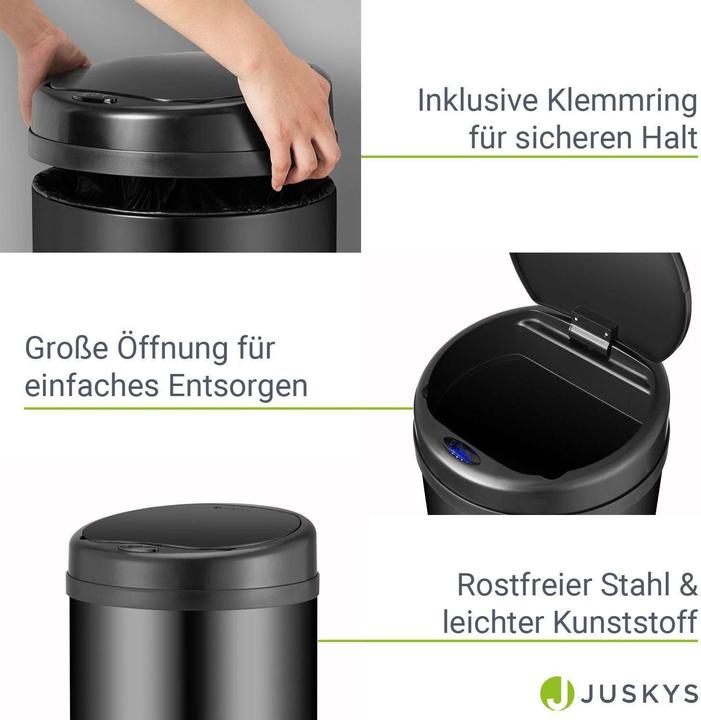 Produktbild Juskys Automatischer Mülleimer mit Sensor (30 l)