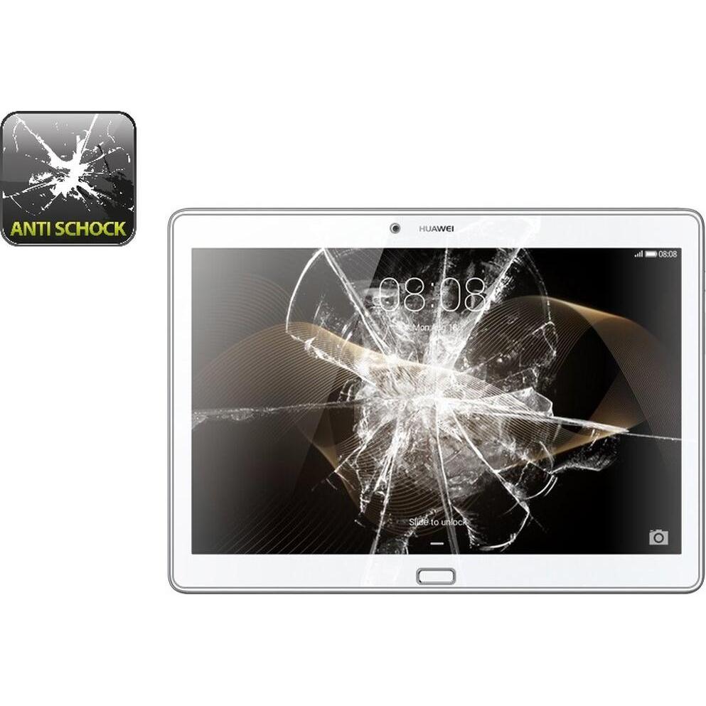 Protectorking 3x ochutzffoTempered Panzerfolie fÃ¼r 0SCHOCK KLAR (3 Stück, Huawei MediaPad M2 10.0), Tablet Schutzfolie