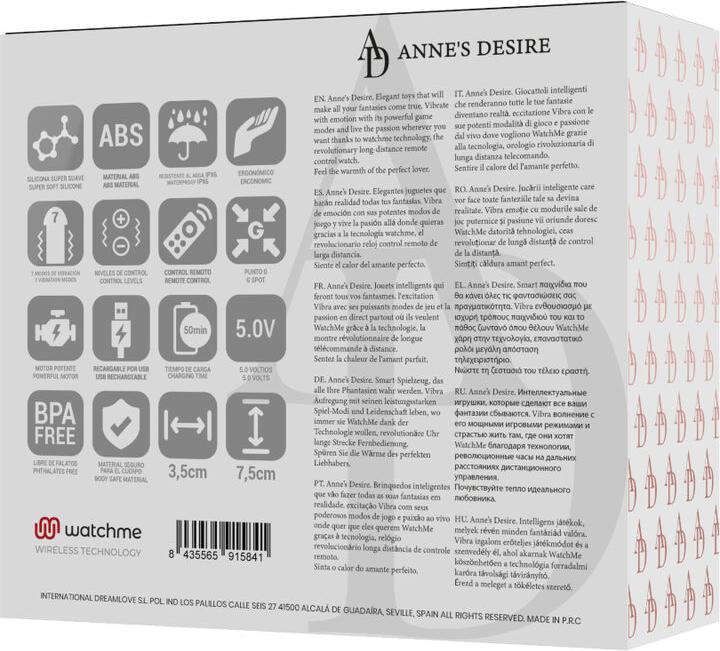 Actual product image Anne's Desire Watchme Vibro Egg "Desire