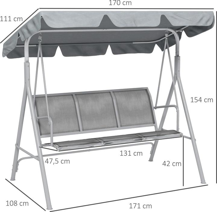 Image du produit Outsunny Hollywoodschaukel