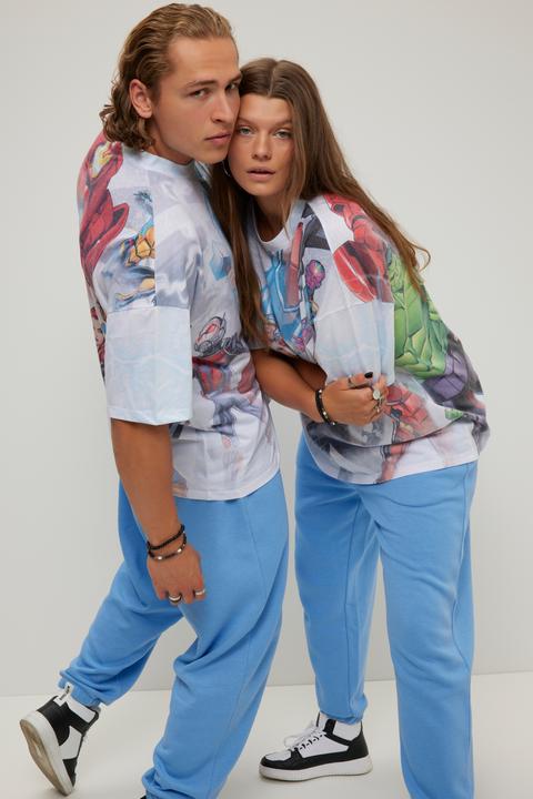 Immagine prodotto Studio Untold T-shirt unisex dal taglio oversize con stampa Marvel e scollo a girocollo (M)