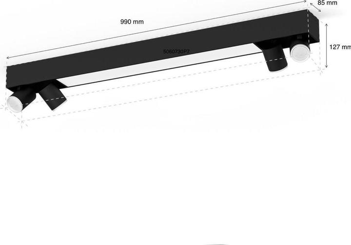 Actual product image Philips Hue Centris Base BT (4200 lm, GU10)