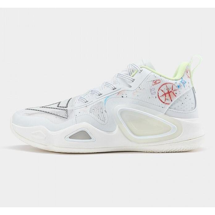Peak Ice Works, Herren, Hallenschuhe, hallenschuhe big triangle 2 graffiti (42), Weiss