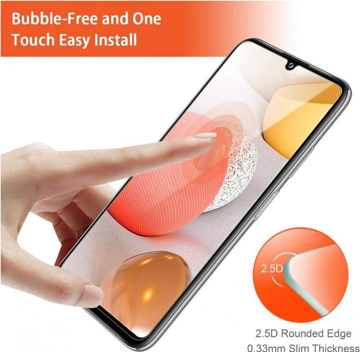 Produktbild Screenguard Samsung Galaxy A42 5G Panzerglas Schutzfolie Case Friendly Design (1 Stück, Samsung Galaxy A42 5G)