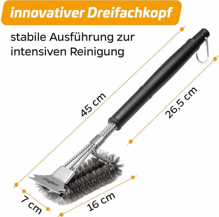 Immagine prodotto Grillfürst Spazzola per grigliare (45 cm)