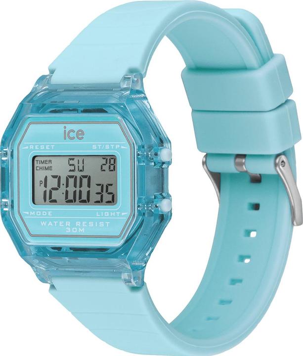Actual product image ICE Watch Ice Digit Retro Sky Blue Clear Small (Digital watch, 32 mm)