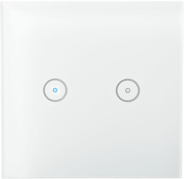 Image du produit Nedis Interrupteur d'éclairage intelligent WLAN (WIFIWS20WT) - Double