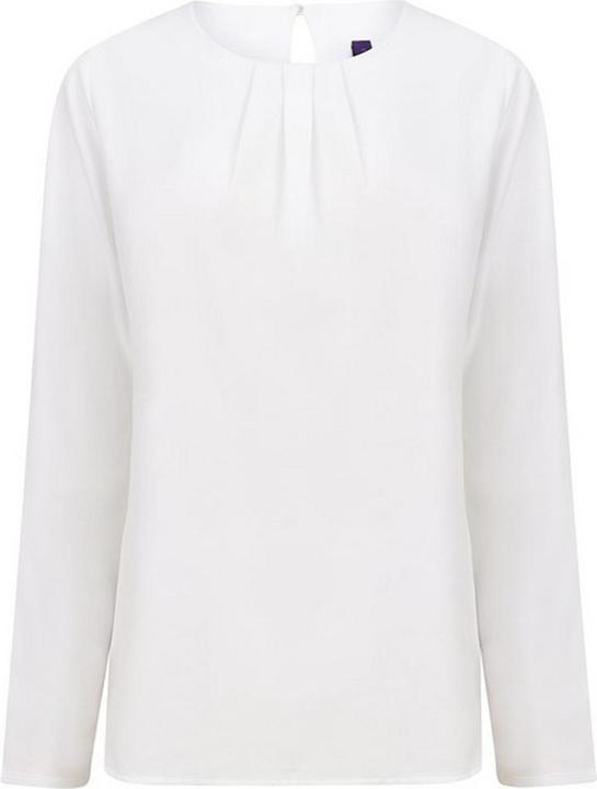 Produktbild Henbury Bluse Bundfalten Langärmlig (XL)