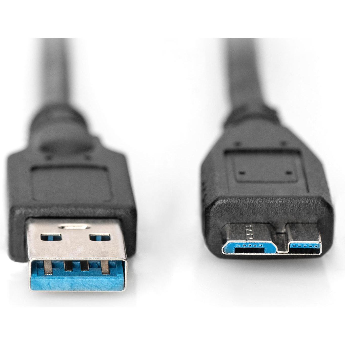 Thumbnail - Digitus USB A – USB micro B (1 m, USB 3.0), USB Kabel