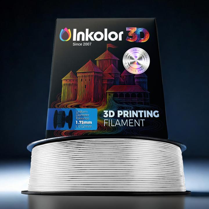 Image du produit Inkolor 3D Filament PLA Meta Weiss (PLA, 1.75 mm)