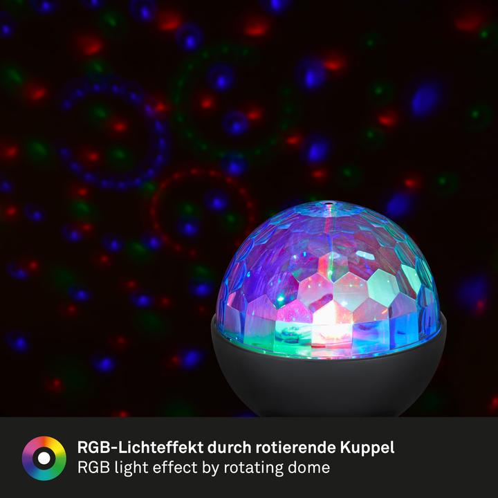 Actual product image Briloner RGB LED table lamp, black, 3W, color changing effect