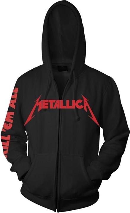 Immagine prodotto Metallica Kill Em All Felpa con Cappuccio e Zip Intera Adulto Unisex (S)