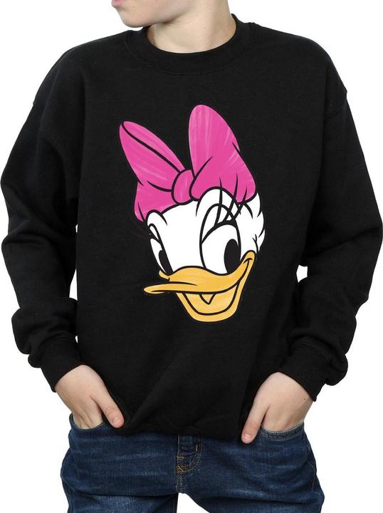 Actual product image Disney Boys Daisy Duck Head Painted Sweatshirt (128)