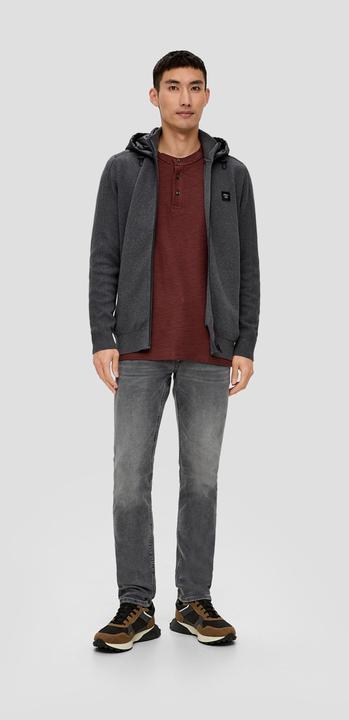 Image du produit s.Oliver Strickjacke Schmal geschnittene Strickjacke mit Kapuze (M)