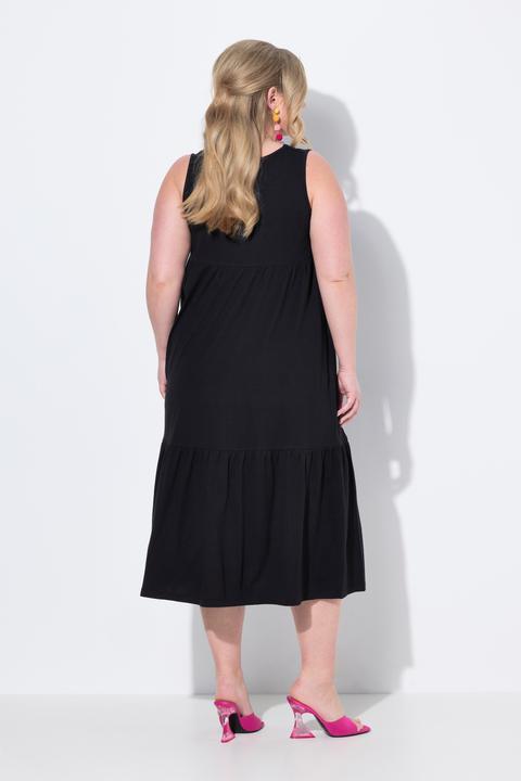 Produktbild Miamoda Midikleid, A-Linie, Cupromix-Jersey, Saumvolant (42)