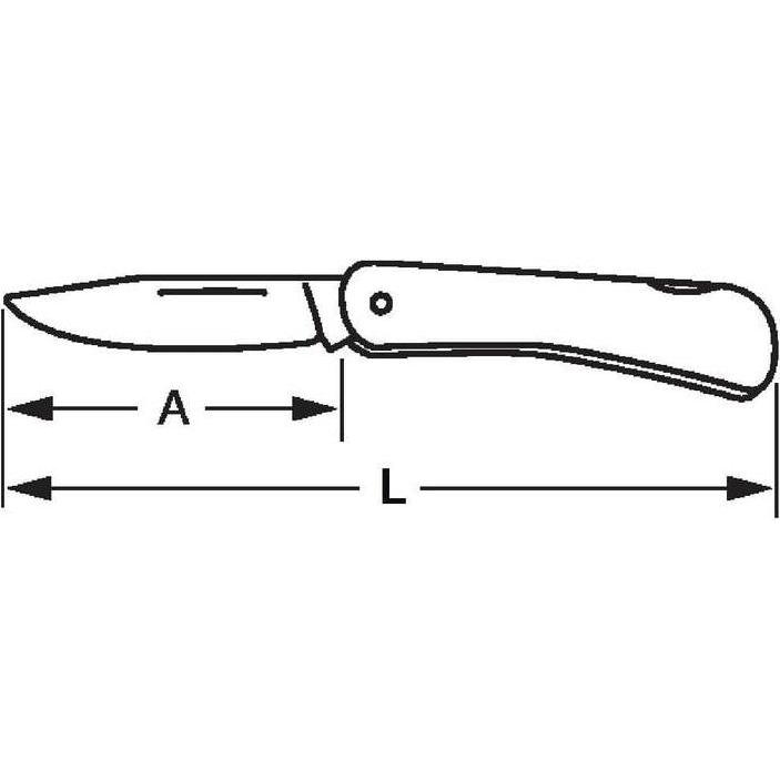 Thumbnail - Bahco, Schraubenschlüssel, Gebogene Hippe mit Griff aus Edelstahl, 175 mm