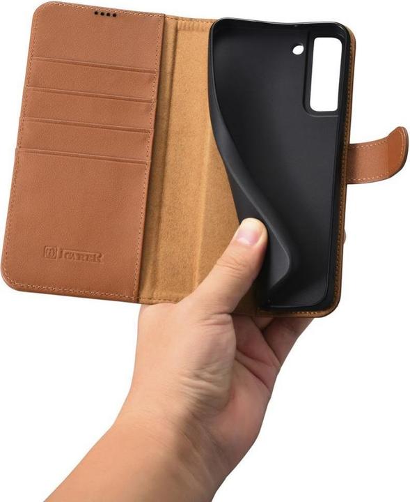 Produktbild iCarer Haitang Leather Wallet Case, Leather Case for Samsung Galaxy S22 + (S22 Plus) Wallet Case Bro (Samsung Galaxy S22+)