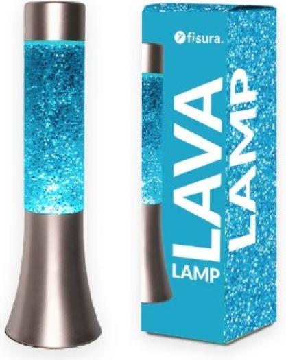 Image du produit Fisura Mini lampe à plasma paillettes bleues