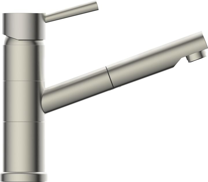 Schütte Wasserhahn Küche UNICORN Spültischarmatur Edelstahloptik Ausziehbar Schwenkbar 33777