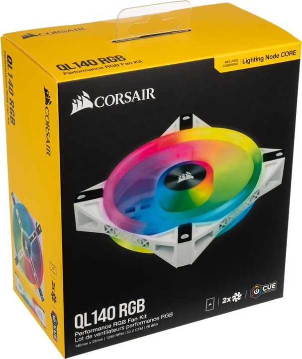 Produktbild Corsair iCUE QL140 RGB (140 mm, 2 x)